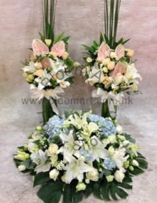 Set of Coffin Spray and Bouquet - CODE 9217